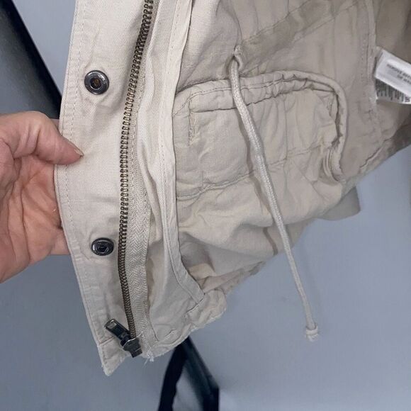 Loft Cotton Linen Blend Twill Utility Jacket Cream‎ SP - Picture 13 of 16